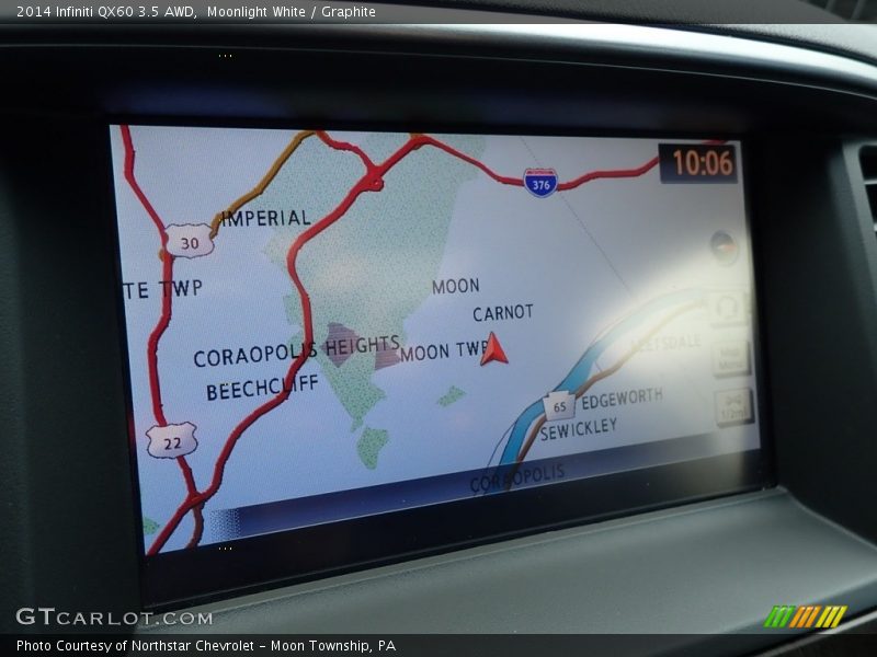 Moonlight White / Graphite 2014 Infiniti QX60 3.5 AWD