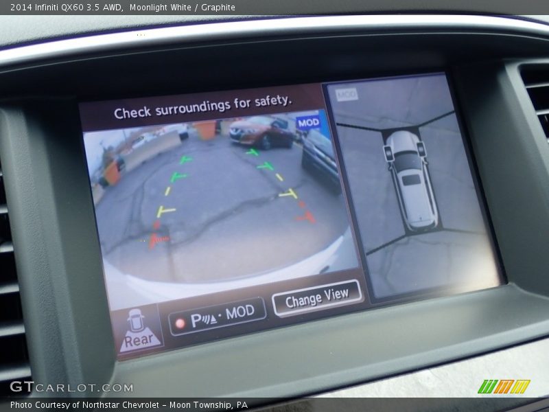 Moonlight White / Graphite 2014 Infiniti QX60 3.5 AWD