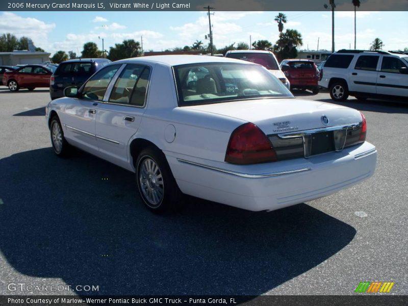 Vibrant White / Light Camel 2006 Mercury Grand Marquis LS