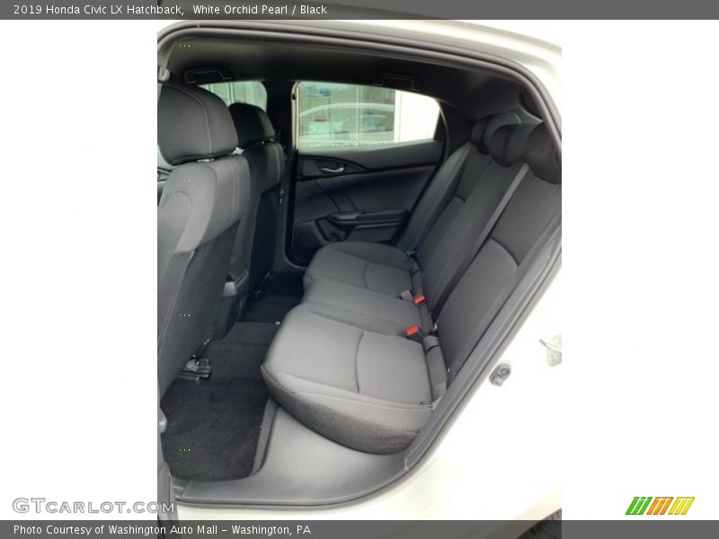 White Orchid Pearl / Black 2019 Honda Civic LX Hatchback