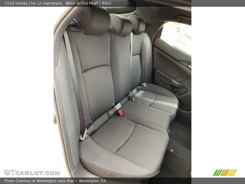 White Orchid Pearl / Black 2019 Honda Civic LX Hatchback