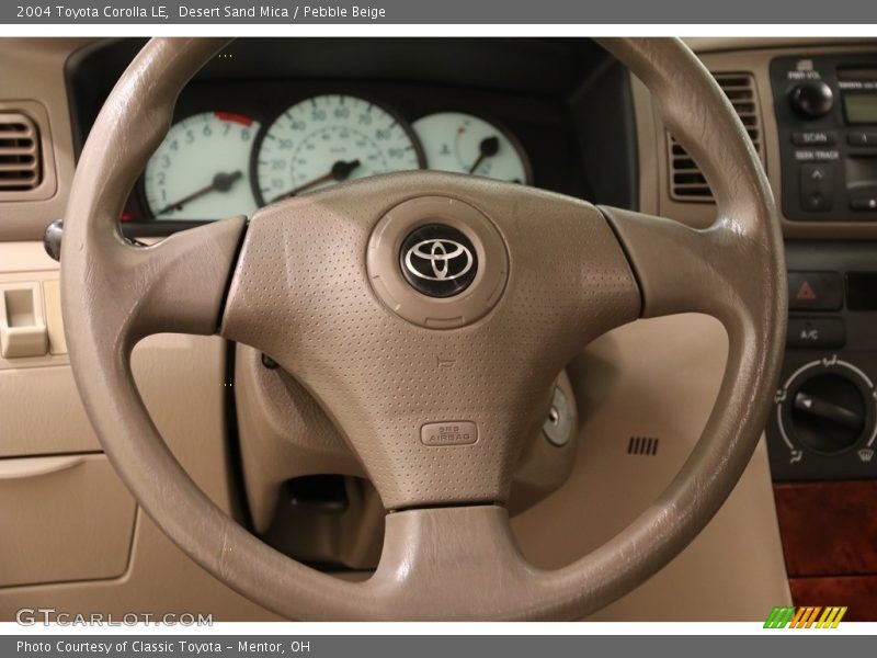 Desert Sand Mica / Pebble Beige 2004 Toyota Corolla LE