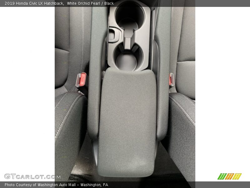 White Orchid Pearl / Black 2019 Honda Civic LX Hatchback