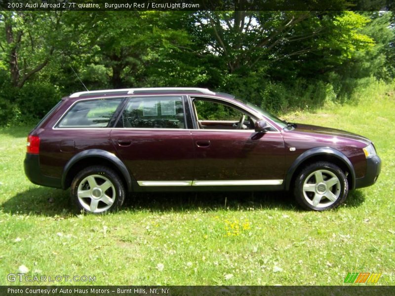 Burgundy Red / Ecru/Light Brown 2003 Audi Allroad 2.7T quattro