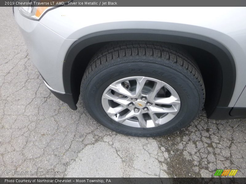 Silver Ice Metallic / Jet Black 2019 Chevrolet Traverse LT AWD