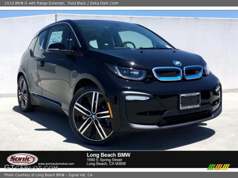 Fluid Black / Deka Dark Cloth 2019 BMW i3 with Range Extender