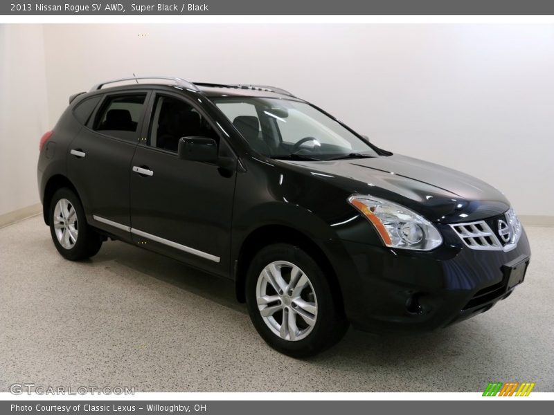 Super Black / Black 2013 Nissan Rogue SV AWD