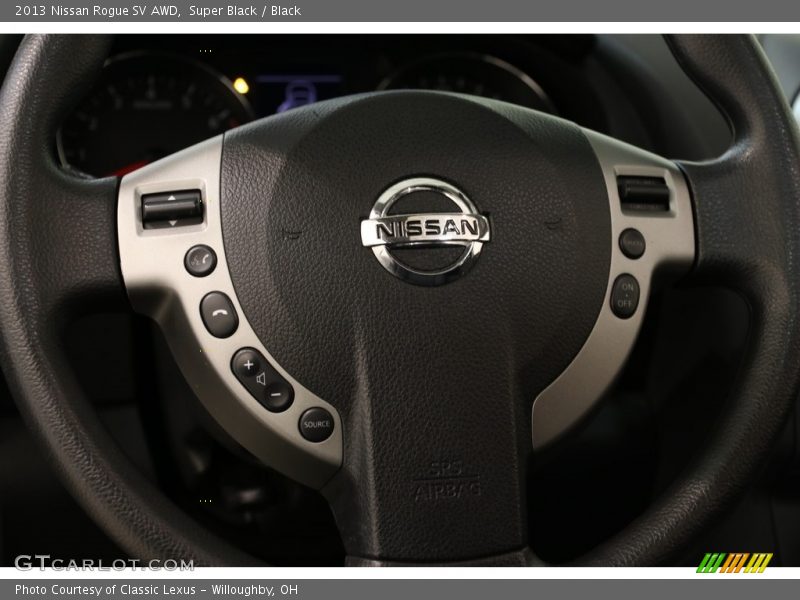 Super Black / Black 2013 Nissan Rogue SV AWD