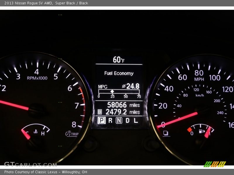 Super Black / Black 2013 Nissan Rogue SV AWD