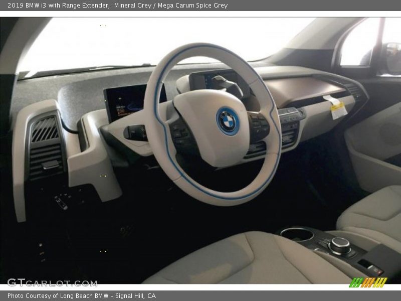 Mineral Grey / Mega Carum Spice Grey 2019 BMW i3 with Range Extender