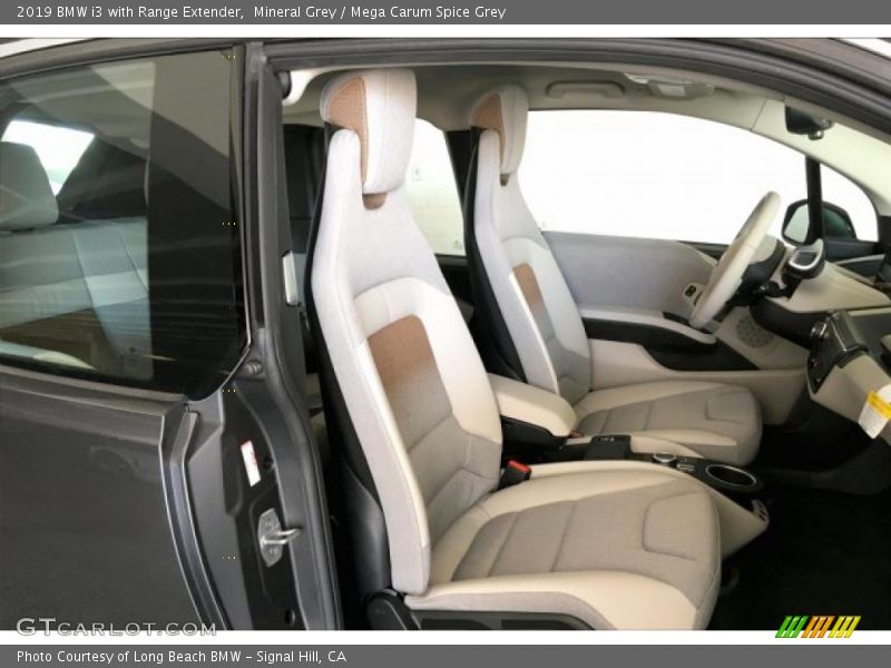 Mineral Grey / Mega Carum Spice Grey 2019 BMW i3 with Range Extender