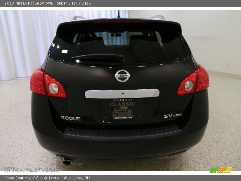 Super Black / Black 2013 Nissan Rogue SV AWD