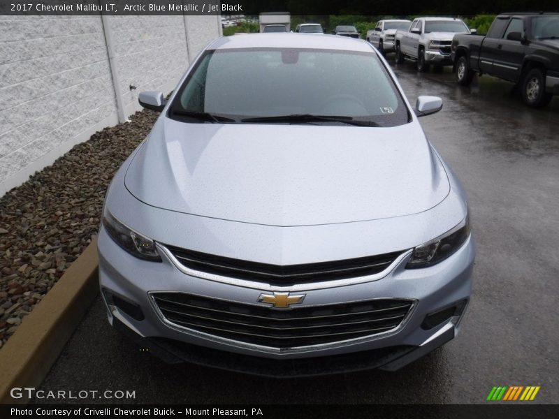 Arctic Blue Metallic / Jet Black 2017 Chevrolet Malibu LT