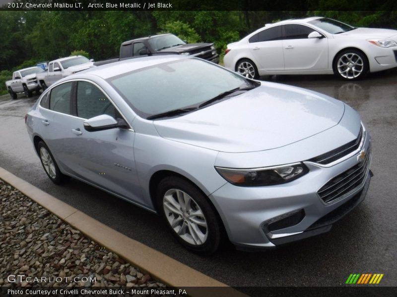 Arctic Blue Metallic / Jet Black 2017 Chevrolet Malibu LT