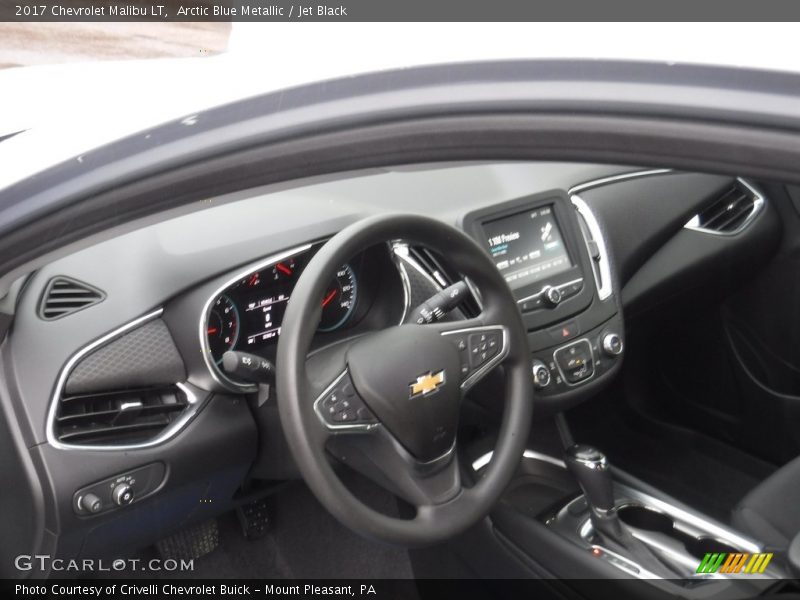 Arctic Blue Metallic / Jet Black 2017 Chevrolet Malibu LT