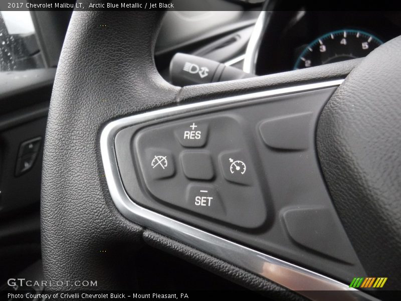 Arctic Blue Metallic / Jet Black 2017 Chevrolet Malibu LT