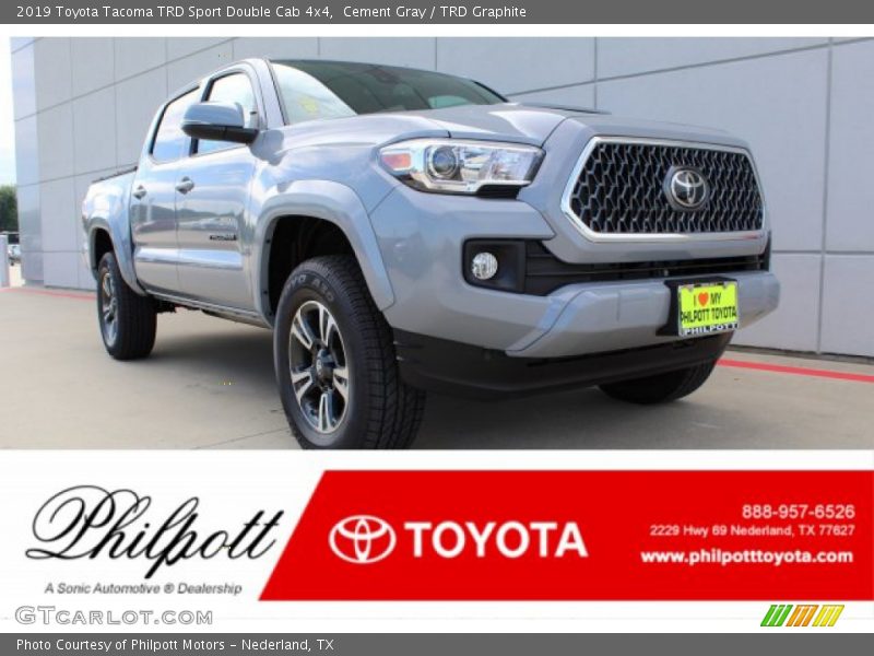 Cement Gray / TRD Graphite 2019 Toyota Tacoma TRD Sport Double Cab 4x4
