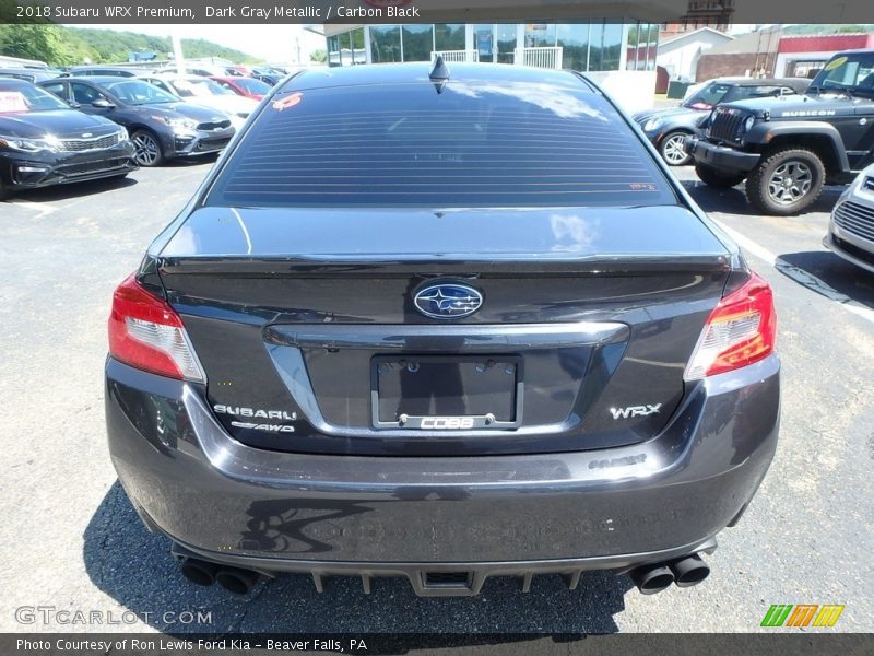 Dark Gray Metallic / Carbon Black 2018 Subaru WRX Premium