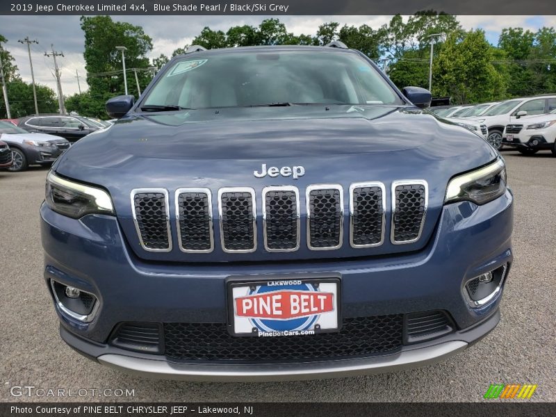 Blue Shade Pearl / Black/Ski Grey 2019 Jeep Cherokee Limited 4x4