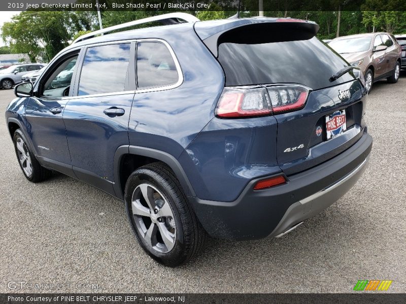 Blue Shade Pearl / Black/Ski Grey 2019 Jeep Cherokee Limited 4x4