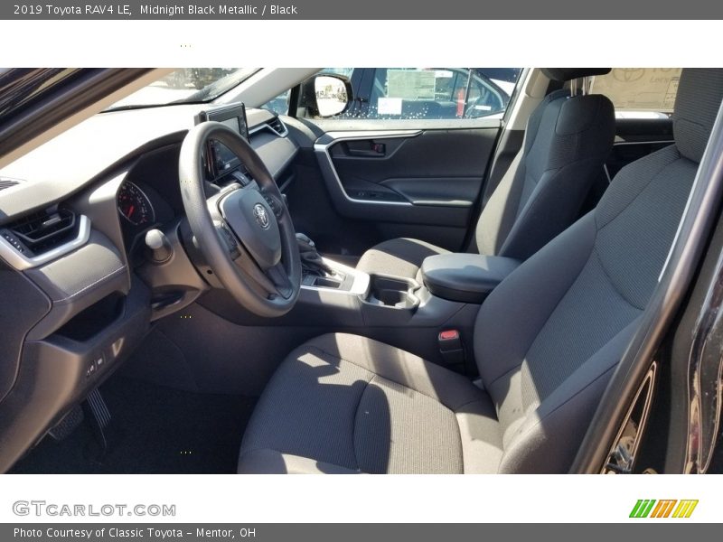 Midnight Black Metallic / Black 2019 Toyota RAV4 LE