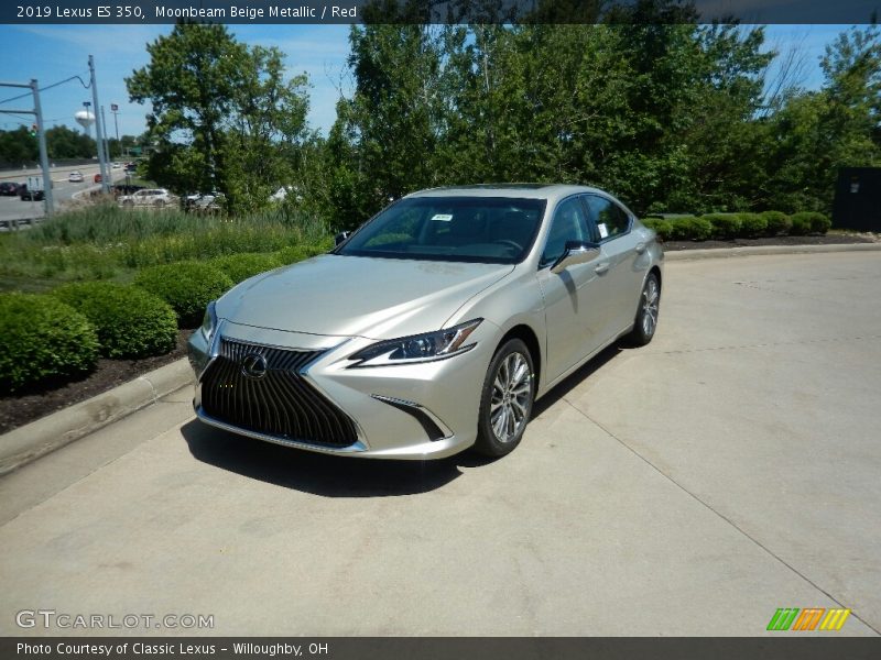 Moonbeam Beige Metallic / Red 2019 Lexus ES 350