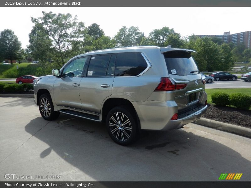 Atomic Silver / Black 2019 Lexus LX 570