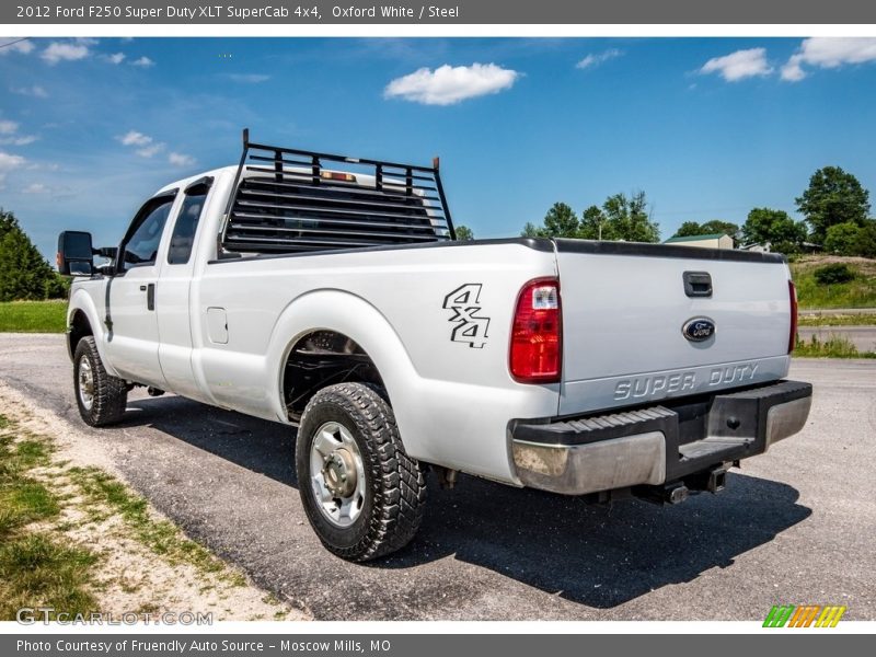 Oxford White / Steel 2012 Ford F250 Super Duty XLT SuperCab 4x4