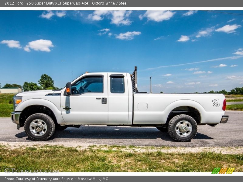 Oxford White / Steel 2012 Ford F250 Super Duty XLT SuperCab 4x4
