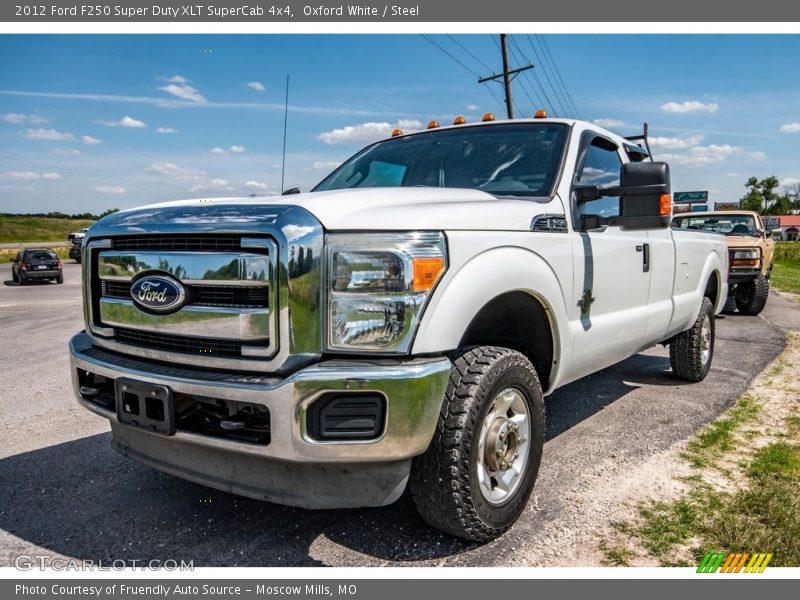 Oxford White / Steel 2012 Ford F250 Super Duty XLT SuperCab 4x4