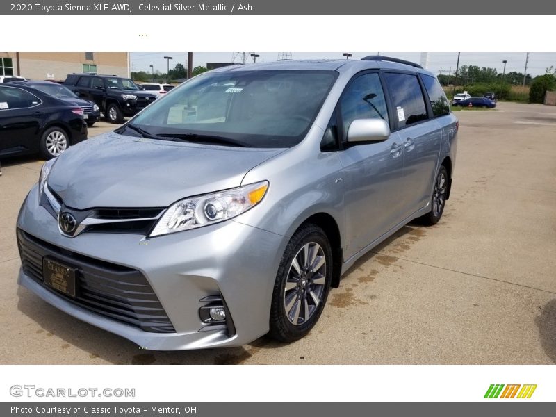Celestial Silver Metallic / Ash 2020 Toyota Sienna XLE AWD