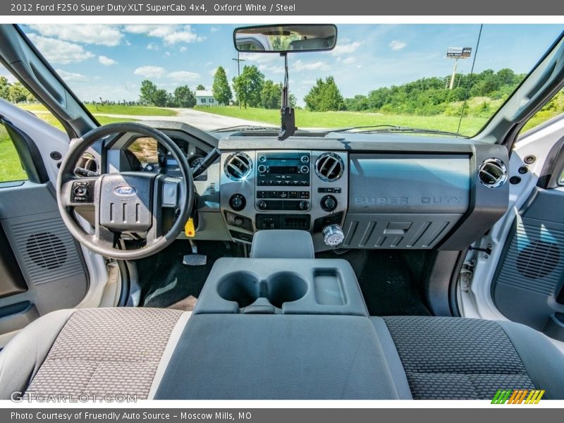 Oxford White / Steel 2012 Ford F250 Super Duty XLT SuperCab 4x4