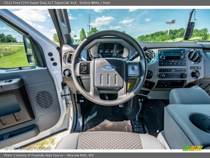 Oxford White / Steel 2012 Ford F250 Super Duty XLT SuperCab 4x4