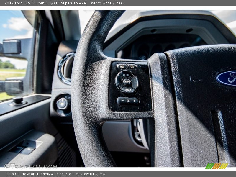 Oxford White / Steel 2012 Ford F250 Super Duty XLT SuperCab 4x4