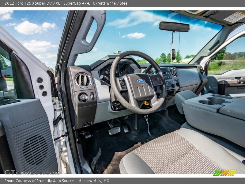 Oxford White / Steel 2012 Ford F250 Super Duty XLT SuperCab 4x4