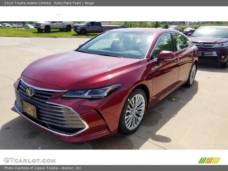 Ruby Flare Pearl / Beige 2019 Toyota Avalon Limited