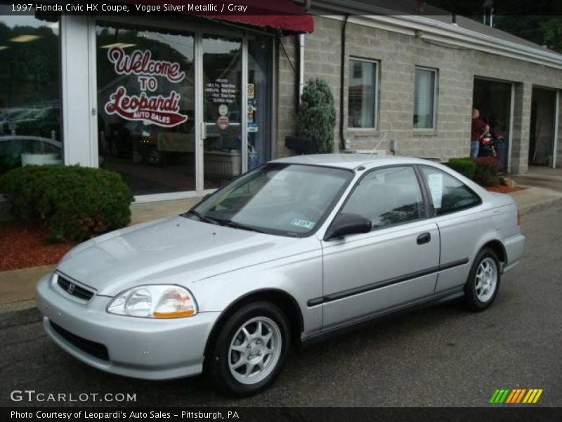 Vogue Silver Metallic / Gray 1997 Honda Civic HX Coupe