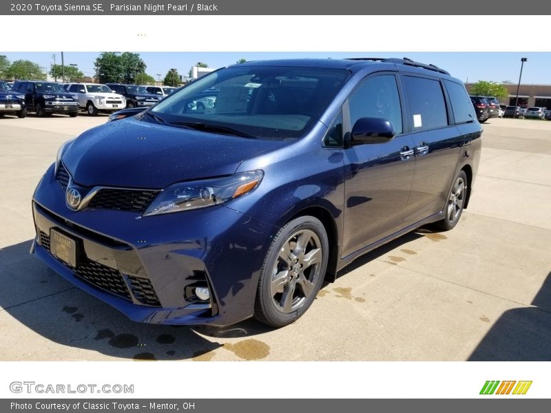 Parisian Night Pearl / Black 2020 Toyota Sienna SE