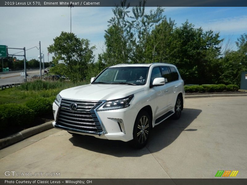 Eminent White Pearl / Cabernet 2019 Lexus LX 570