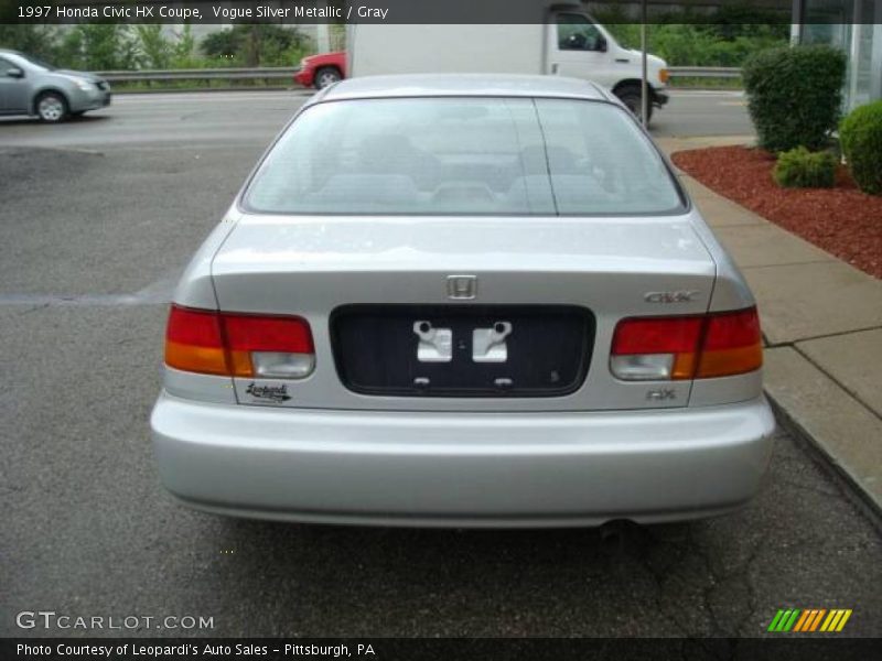 Vogue Silver Metallic / Gray 1997 Honda Civic HX Coupe