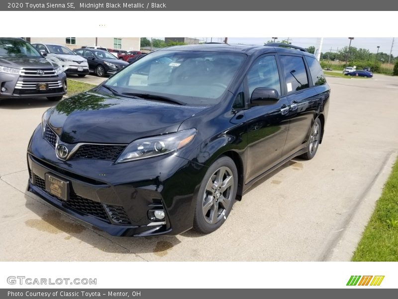 Midnight Black Metallic / Black 2020 Toyota Sienna SE