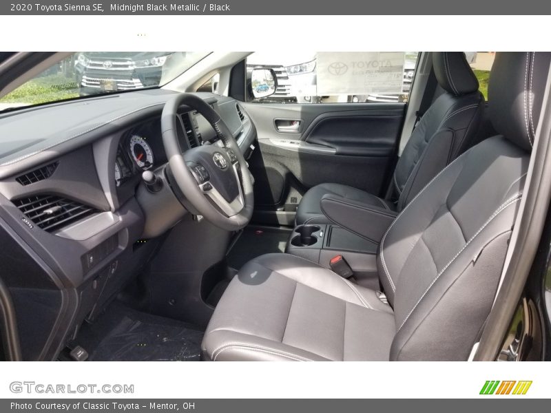 Midnight Black Metallic / Black 2020 Toyota Sienna SE