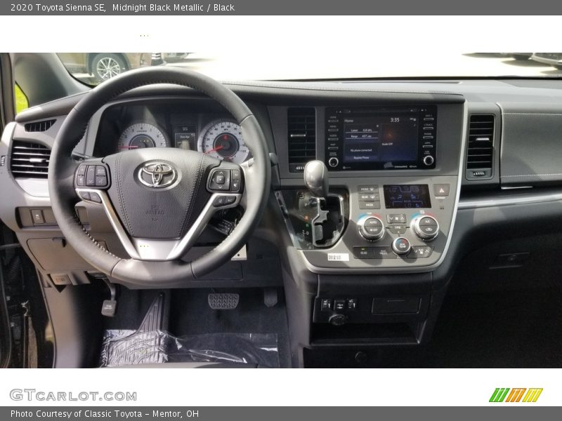 Midnight Black Metallic / Black 2020 Toyota Sienna SE