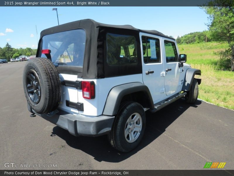 Bright White / Black 2015 Jeep Wrangler Unlimited Sport 4x4