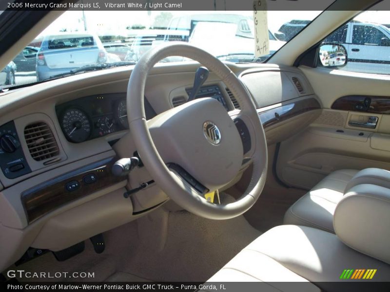 Vibrant White / Light Camel 2006 Mercury Grand Marquis LS