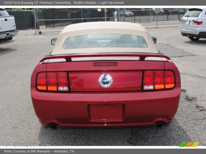 Redfire Metallic / Light Parchment 2006 Ford Mustang GT Premium Convertible