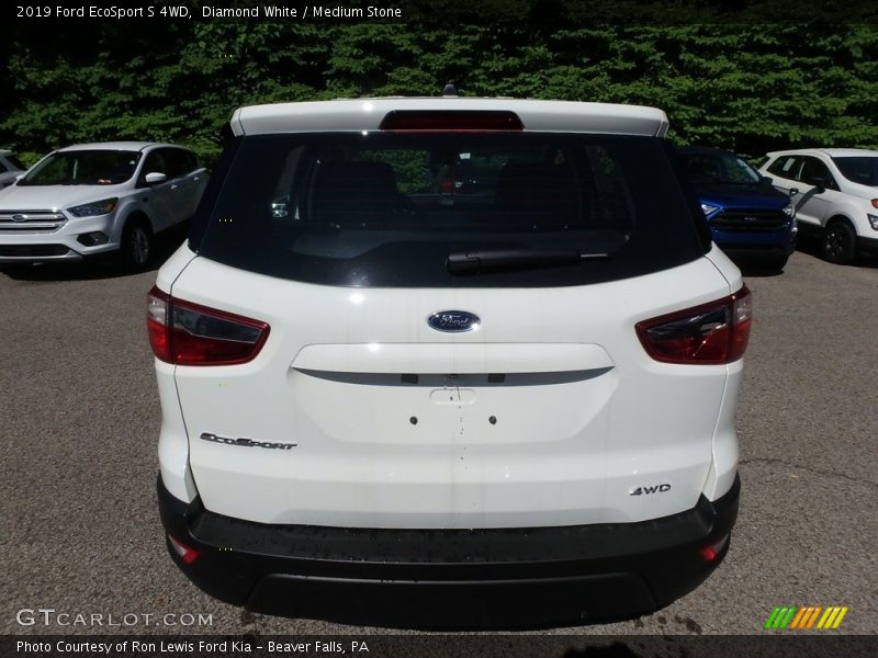 Diamond White / Medium Stone 2019 Ford EcoSport S 4WD