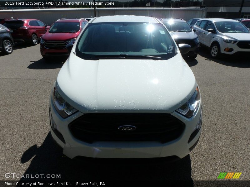 Diamond White / Medium Stone 2019 Ford EcoSport S 4WD