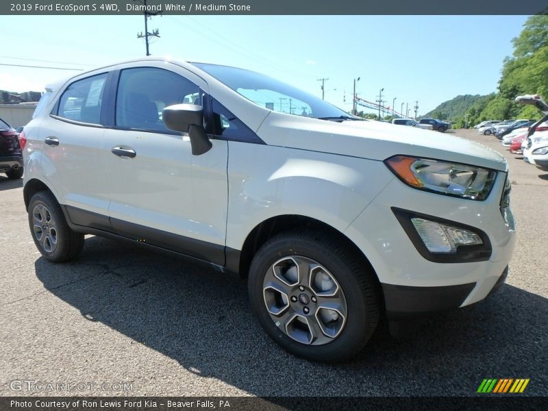Diamond White / Medium Stone 2019 Ford EcoSport S 4WD