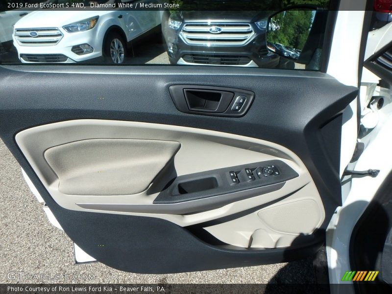 Diamond White / Medium Stone 2019 Ford EcoSport S 4WD